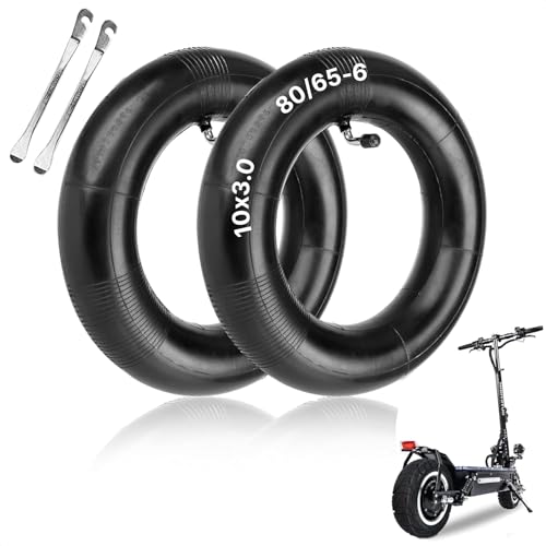 10x3in 2Pcs Scooter Tire Tube 80/65-6 Electric Scooter Tires Inner Tubes Inflatable Tires Electric Scooter Trike Scooter Inner Tube - Mini Bike Tire Inner Tube Heavy Duty Electric Scooter Inner Tube