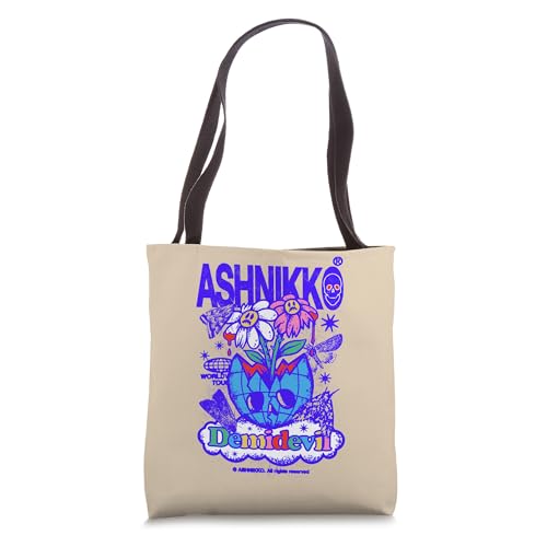 Bolso Tote Ashnikko Daisy World Tan miniatura 1