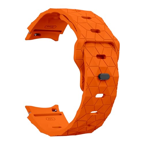 Image of WRIGSS Silicone Strap Compatible with Samsung Galaxy Watch 7 6 5 4 FE - No Gap Football Texture Band, Soft & Durable Replacement Wristband for 40mm 44mm Standard & Classic Models - Men & Women