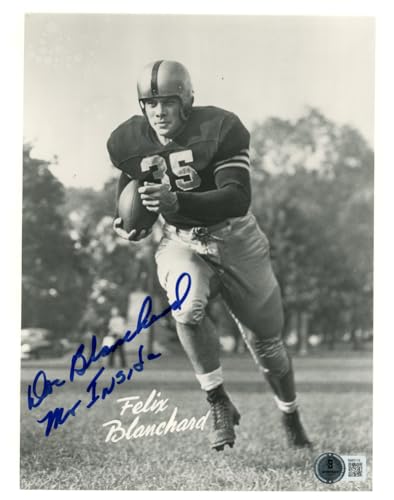 Doc Blanchard Signed Army Black Knights 8x10 Photo Mr Inside Beckett