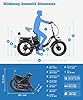 Wildeway 2000W Dual Motor Electric Bike SummitX 32Ah Battery E-Bike 90 Miles Long Range 28MPH Foldable 20x4.0 Fat Tire Ebike for Adult Delivery Commuting Bicycle 2 Seat UL 2849 with Rear Bag #5