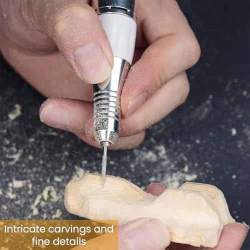 Image of Serplex 6Pcs Carving Bits Detail Carving Bits for Dremel Rotary Tool Engraving Bit Stainless Steel Carving Drill Bit Detailing Engraving Bits Rotary Carving Bits for DIY Wooden Carving Woodworking