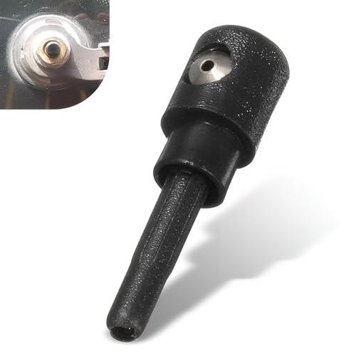 Tippwoo 1 PC Automotive ABS Plastic Single Hole Rear Windshield Washer Nozzle, Replacement OEM Part Number #3B9955985A, Compatible with BMW Mini R50 R53 E87 Civic Mercedes-Benz W169 (Black)