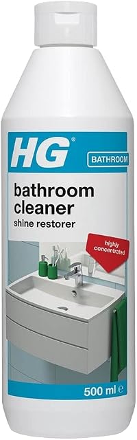 HG Bathroom Cleaner Shine Restorer, Highly Concentrated Bath & Shower Cleaner for Sanitary Appliances & Floors, Shiny & Hygienic Cleaning which Does Not Streak  500 ml (145050106)