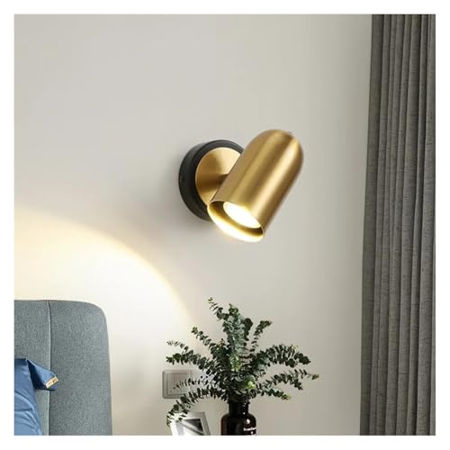 Lampe murale LED angle réglable luminaire intérieur doré pour escalier et salon