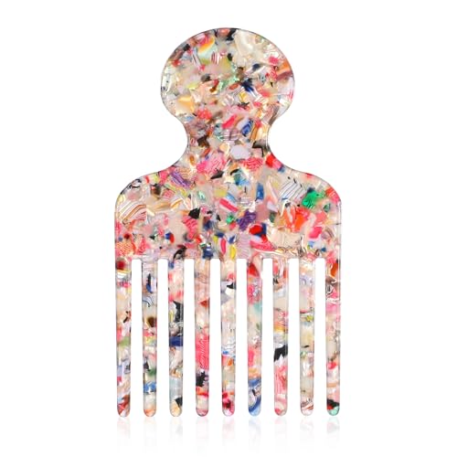 Peine Hair Pick para mujeres y hombres 12.3 cm colorido miniatura 1