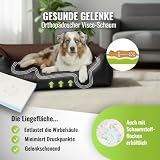CopcoPet Hundebett kleine Hunde – Waschbares Hundekissen 【Wendebett】 Hundekorb aus Kunstleder - Formstabiles Hundesofa - Hundekörbchen mit erhöhten Rand, Dog Bed Schwarz/Braun 70 x 55 cm