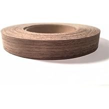 Edge Supply Walnut 2" X 50 Roll Preglued, Wood Veneer Edge Banding, Flexible Wood Tape, Easy Application Iron On with Hot Melt Adhesive. Smooth Sanded Finish Veneer Edging. Made in USA.