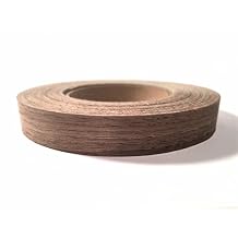 Walnut Preglued 3" X 25 Roll Wood Veneer Edgebanding - Iron on with Hot Melt Adhesive. Sanded to Perfection. Easy Application. Made in USA.