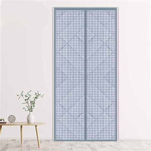 コットンカーテン 玄関 ドア用 マグネット暖簾自動で閉まる 間仕切りカーテン 冬 厚い 取り付け簡単 断熱 網戸玄関カーテンオックスフォード布厚手コットンドアカーテン耐候性ヘビーデューティコットンブランケット 省電対策 高断熱 遮光 ドア パネル 冬は暖か