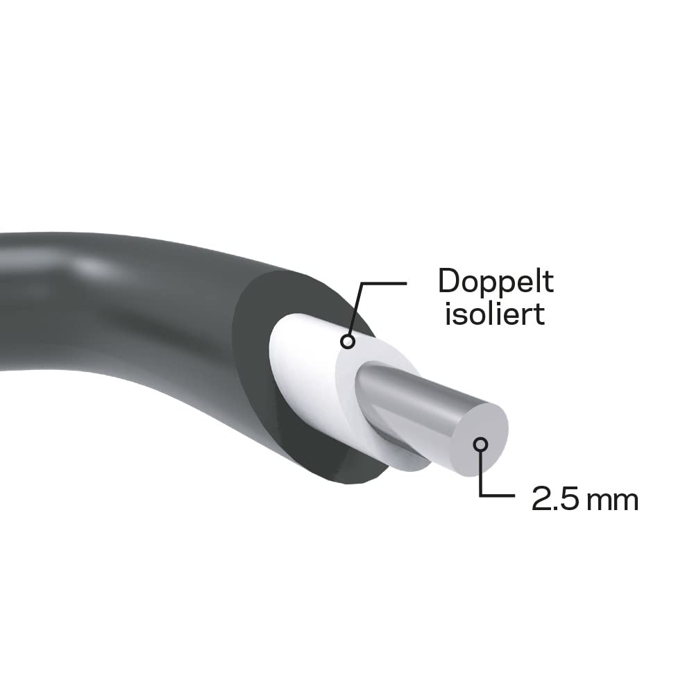 Cavo a doppio isolamento professionale 2,5 mm Gallagher per messa a terra di recinti elettrici diametro 2.5mm - lunghezza 25m