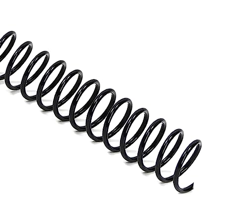 Rayson 7.9mm Plastic Spiral Coil Binding 3:1 Pitch, 5/16inch, 40 Sheets Capacity Black Coil Binding Spines - Versatile for Office and Educational Tasks, Pack of 100 by RAYSON - Used condition - US$14.18
