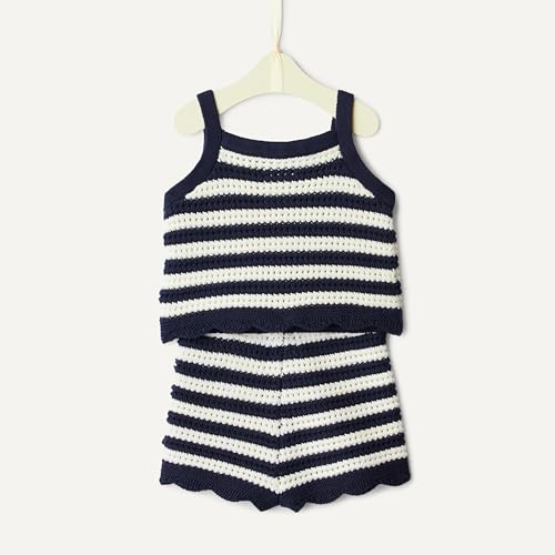 Image of Amazon Essentials x Sofia Grainge Mommy & Me Cotton Crochet Sweaters & Tank Sets