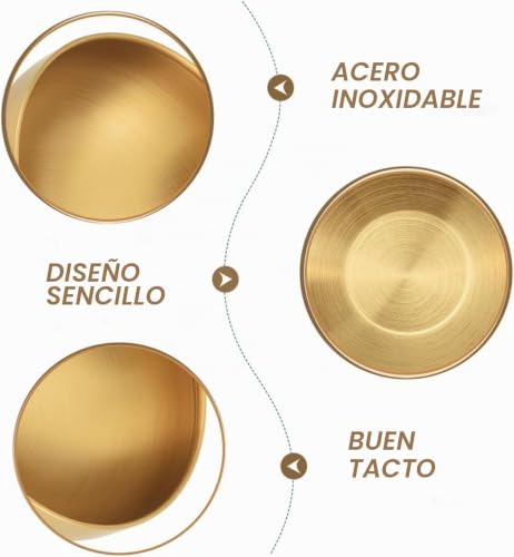 Miniatura 3 de Bhina 1 Piezas Gran Cuenco Coreano Dorado De Acero Inoxidable Ensalada De Gran Capacidad Recipiente De Comida De Cocina Coreano Para Ensaladas, Pasta, Sopas, Arroz, Fruta, Etc 25cm
