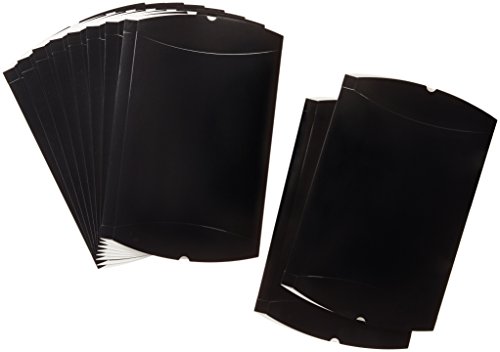 シモジマ ヘイコー 箱 ギフトボックス ピロー型 AX-20 クロ 27x32x7cm 10枚 黒 006826105