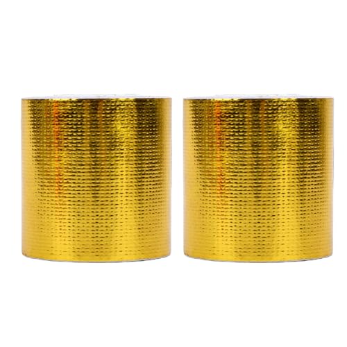 Cinta de aluminio reflectante Topiky de 2 piezas para aislamiento térmico de motores