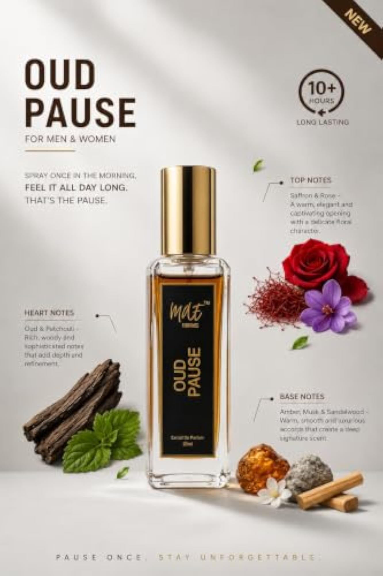 Oud Pause Extrait de Parfum, 20ml, Unisex