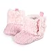 Arshiner Toddler Girls Fleece Woollen Fur Knitted Snow Boot (M(6-9mths), Pink(FBA))