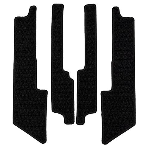 FJCRAFT 【T87】 トヨタ 互換品 シエンタ 10系 サイドステップマット サイドステップ 汚れ防止 擦れ防止 日本製 カーフィール加工 (ループ・ブラック) (5人乗り)