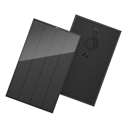 Image of BougeRV 200 Watt Anti-Shading Solar Panel, N-Type 16BB Mono 200W Solar Panel 25% High-Efficiency for 12V /24V System, RV, Roof, Camping, Marine, Cabin, Off-Grid, Home, Golf Cart (1 Pack)
