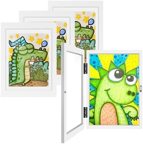 Jevuoyee Paquete de 4 marcos de arte para niños, marcos de arte para niños, marcos de arte para niños, marcos de arte para niños, marcos de arte