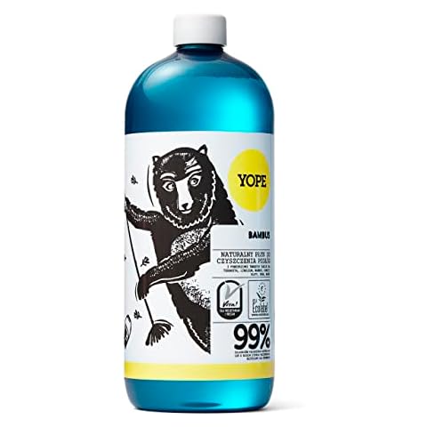 YOPE Natural Floor Cleaner | Anionic and Non -Ionic Surfactants | Multi Surface | 99% Natural Ingredients | Safe for People and Animals | Bamboo 1000ml Cover
