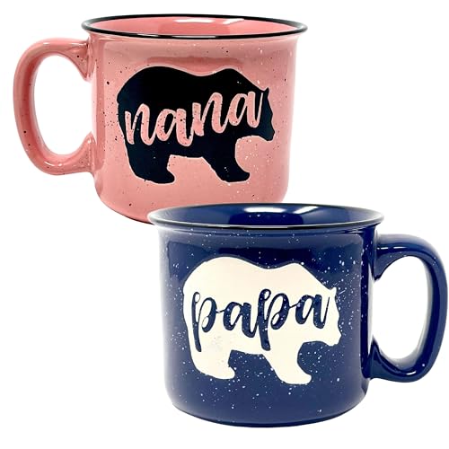Set de 2 Tazas de Cerámica para Abuela y Abuelo miniatura 1