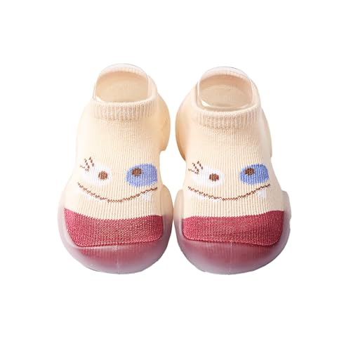 Zapatos para bebés y niñas, antideslizantes, suaves, ligeros, transpirables, para interiores, Khaki, 23 EU