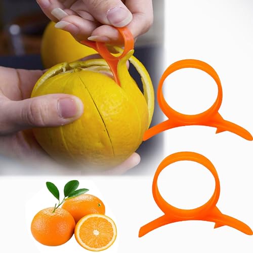 YUEMING 2 Stück Orangenschäler, Orange Citrus Peeling Tool, Kreativschäler Fruchthaut Entferner Zitrus Grapefruit Schäler Orange Opener Kitchen Professional Peeling Tool