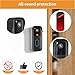 No-Drill Blink Doorbell Mount for All-new Blink Video Doorbell Camera(2nd Gen), Not Block Doorbell Sensor, Camera Door Adhesive Mounting Bracket Cover for Blink Doorbell Security System