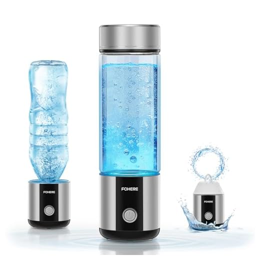 Hydrogen Water Bottle Generator 【Hang & Go Portable】| Hydroh Hydrogen Water Bottle with SPE/PEM Technology, Leak-Proof Seal, Water Ionizer Machine for Home, Hike, Sports, Travel, Office