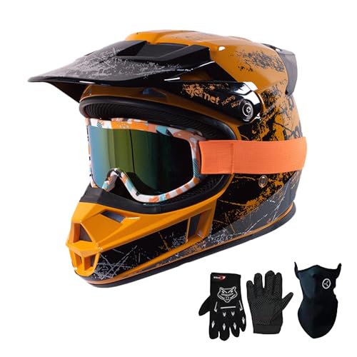 Loyoriwy Kids Youth Full Face Motocycle Dirt Bike Four Wheelers