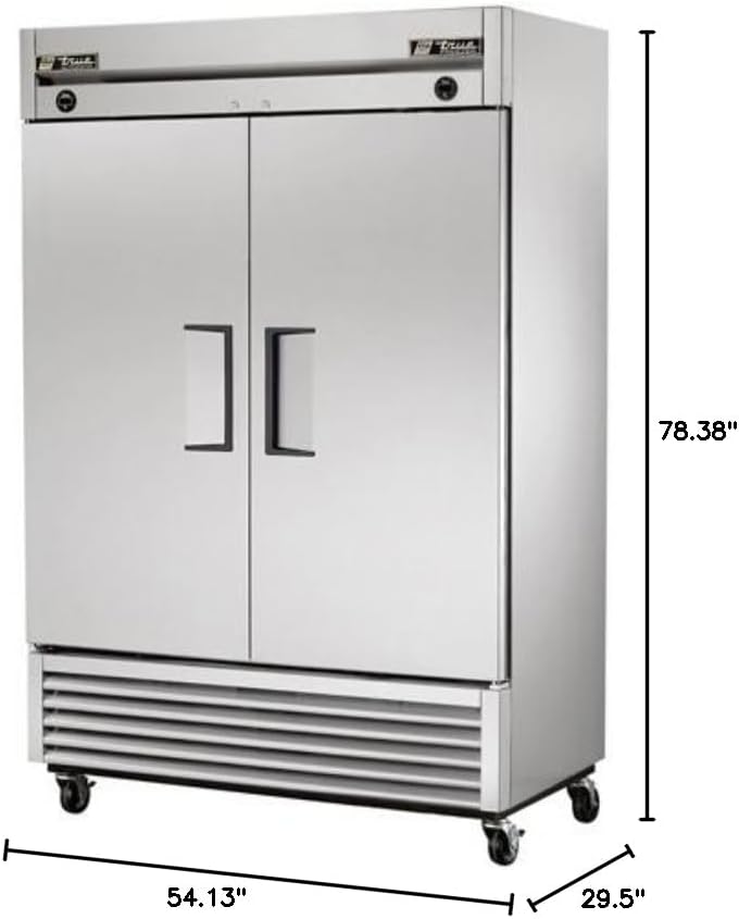 TRUE T-49-DT Dual Temp Refrigerator/Freezer - Two Door, 46 Cu. Ft.