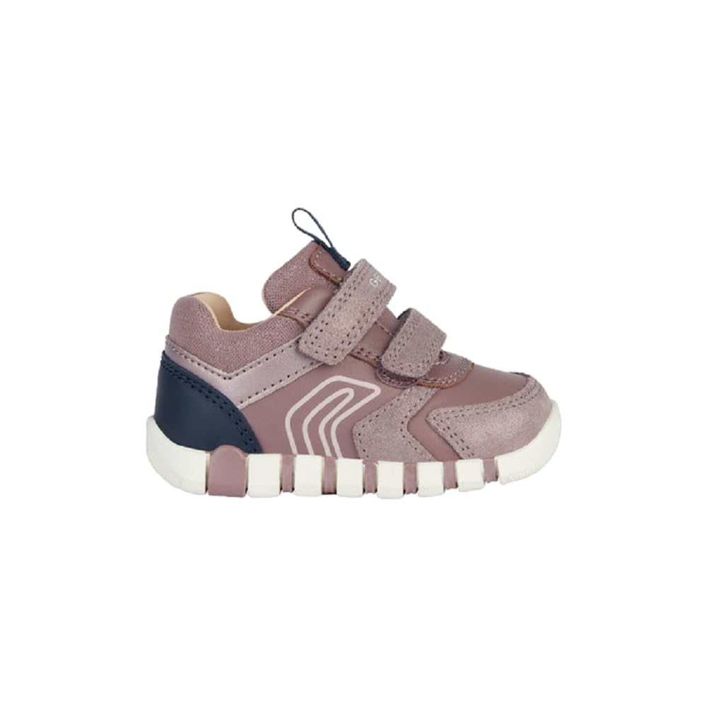Geox Baby Girls' B Iupidoo Girl C Trainers, Rose Smoke Navy, 6 UK