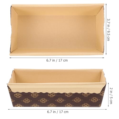 Moule en papier jetable pour cuisson de gâteaux rectangulaire 6.69In - 5
