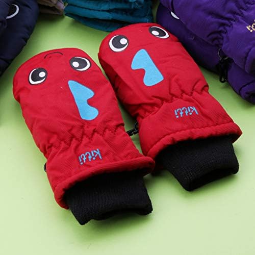 Misha Kids Gloves Waterproof Winter Warm Gloves Ski Kids Mittens Anti-slip for Toddler Infant Children Unisex,