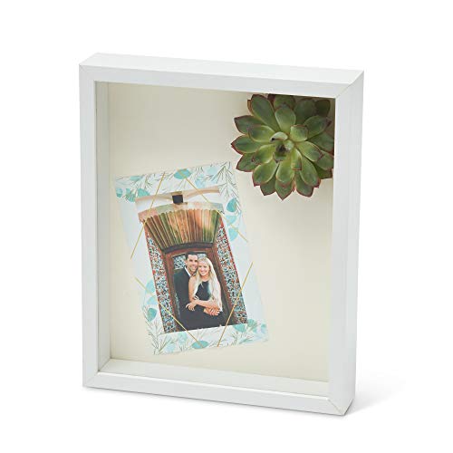 Shadow Box Frame - 8x10 - Black & White - Background Included