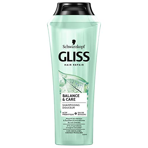 Schwarzkopf - Gliss - Shampooing - Balance & Care - Cheveux Fragilisés - 250 ml
