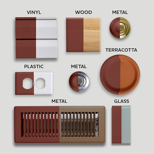 Image of Glidden Master Finish 12 oz. Satin Brick Red Interior /Exterior All Surface Spray Paint and Primer (Pack of 2)