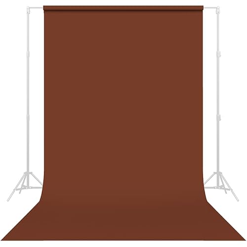 Savage Seamless Paper Photography Backdrop - Color #16 Chestnut, Size 86 Inches Wide x 36 Feet Long, Backdrop for YouTube Videos, Streaming, Interviews and Portraits - Made in USA