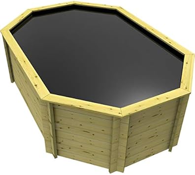 Image The Garden Timber Company Wooden Fish Ponds 12x8ft Octagonal 1099mm Height 6452L