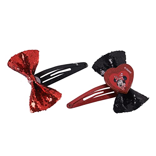 Minnie Mouse Pack of 2 Red Clips for Kids