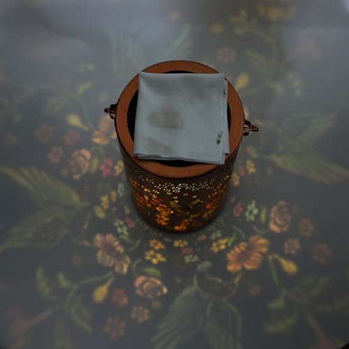 Lanterne solaire colorée pour extérieur étanche avec effets ombres fleurs - 6