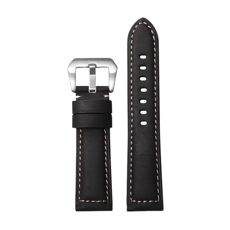Bracelet montre cuir Hamilton Maestro original 20mm noir souple et résistant