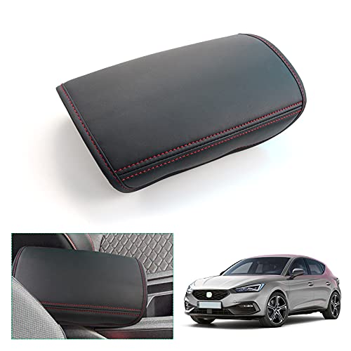 GAFAT 2020-2022 2023 Seat Leon MK4/ Cuprα Formentor Housse pour Accoudoir Central, Seat Leon MK4 5F KL ST FR Console Centrale Cuir Rembourré, Accessoires Seat Leon MK4
