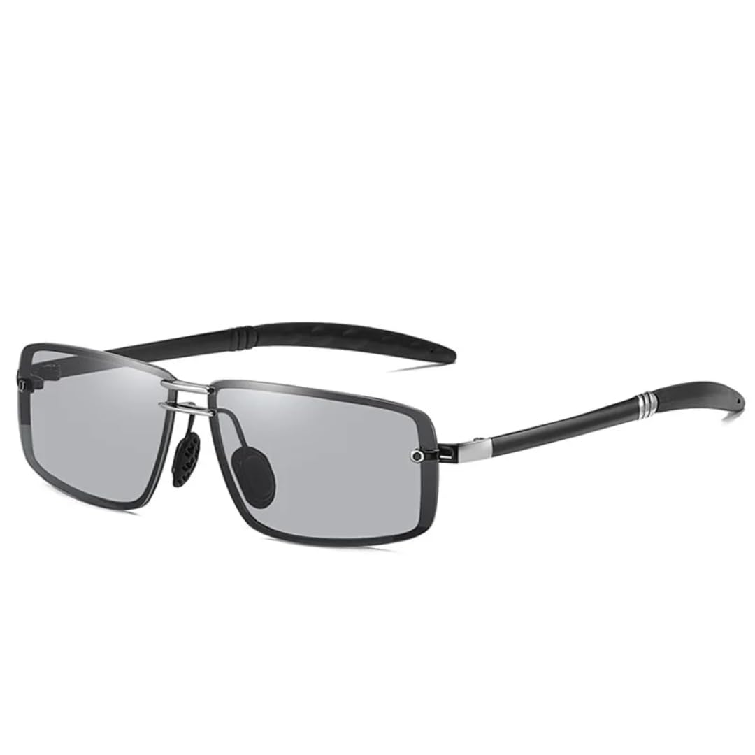 Gafas de sol retro polarizadas para hombre, UV400, para conducir, de lujo, fotocromáticas, con visión nocturna.