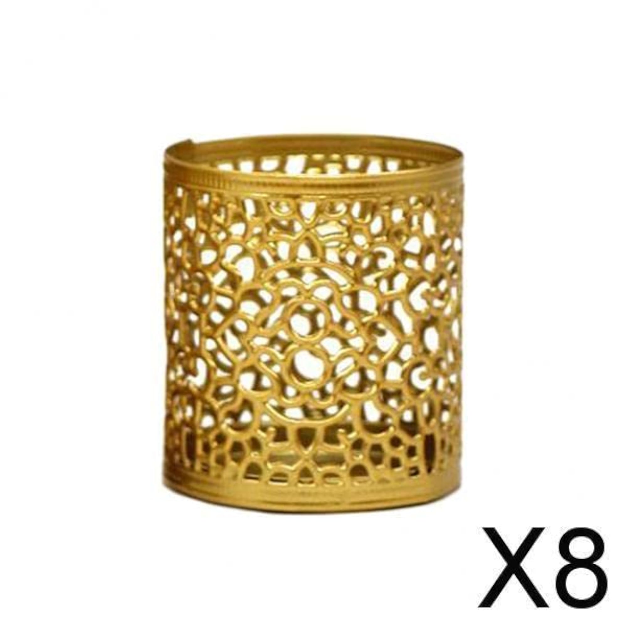 8xTabletop Iron Candle Holder Stand