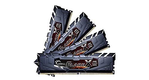 G.Skill Flare X (for AMD) F4-3200C16Q-64GFX Module de mémoire 64 Go 4 x 16 Go DDR4 3200 MHz
