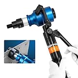 Bonvoisin 油圧パンチャー 手動穴あけパンチ 12トン 2mmステンレス鋼 3mm軟鋼/鉄/アルミ 22.5~61.5mm六種類金型 工事 建築 工業 【日本語説明書付き】