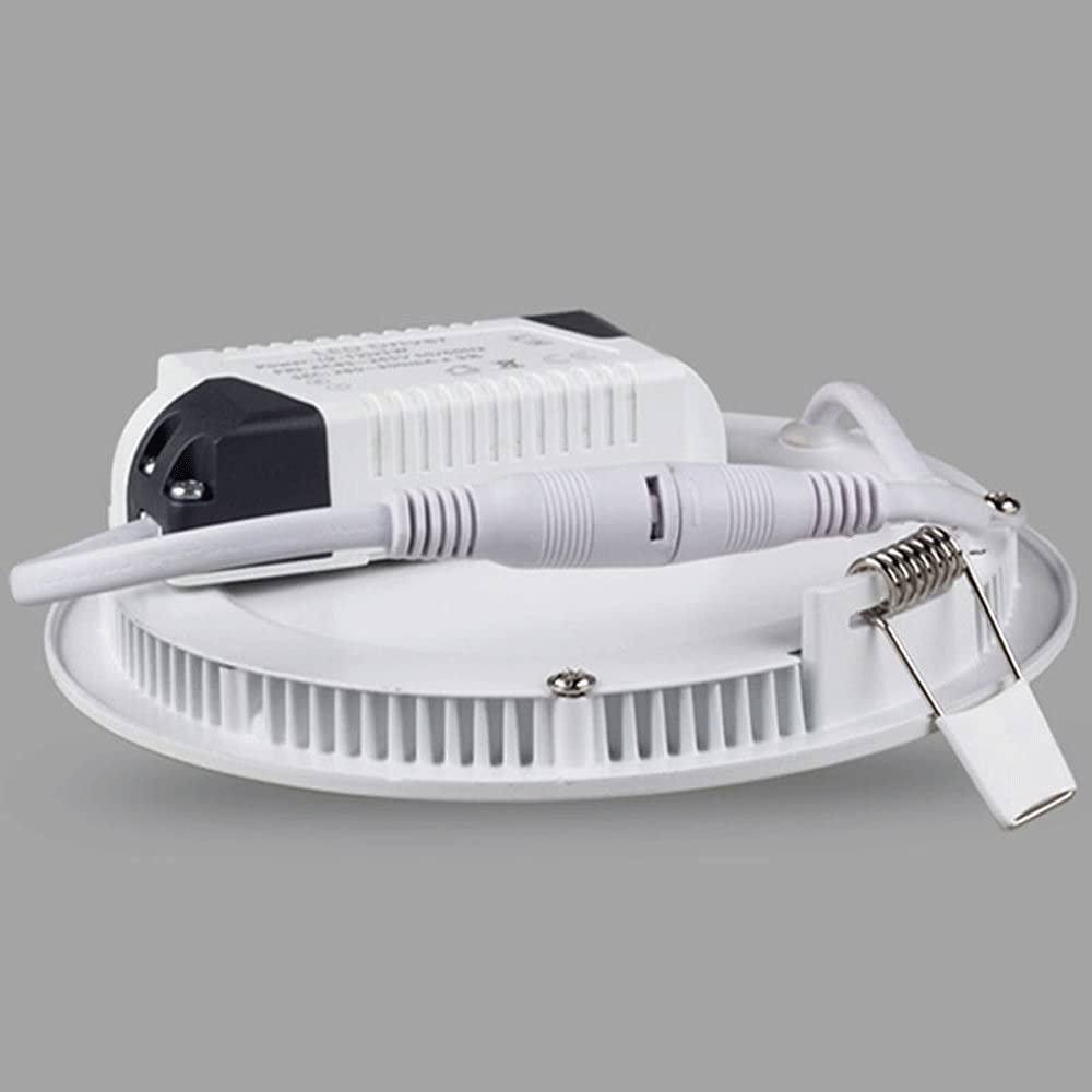 Foco empotrable Redondo Ultrafino Integrado de Alto Brillo, focos LED empotrados, Panel de Rejilla de Aluminio, Luces de Techo, Reflector, Techo Plano para Centro Comercial y o